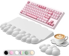 Cloud Wrist Rest with Keyboard Stand, Keyboard Riser with Wrist Pad picture