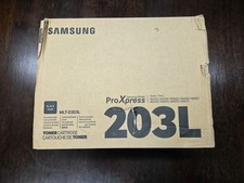 NEW IN BOX GENUINE SAMSUNG 203L BLACK TONER CARTRIDGE MLT-D203L HIGH YIELD picture