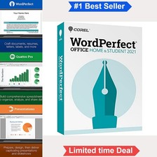 Office Suite 2021 WordPerfect Quattro Pro Presentations PC Home Student Version picture