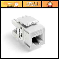 10-Pack QuickPort Connectors, Extreme 6+ Ethernet Wall Plates, White picture