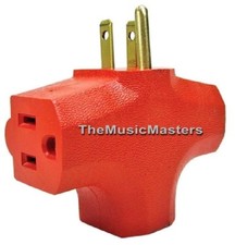 3-Way Grounded Electric Adapter 3 Outlet AC Wall Plug Power Splitter UL Listed picture