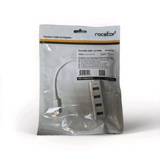 Rocstor Portable 4 Port Hub USB-A to 4x USB-A SuperSpeed USB 3.0 (y10a270a1) picture
