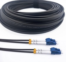 Elfcam 40m Armored Fiber Optic Cable LC/UPC to LC/UPC OS2 Singlemode Duplex picture