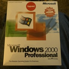 Factory Sealed Windows 2000 Professional Upgrade Edition Vintage PC Software NOS picture