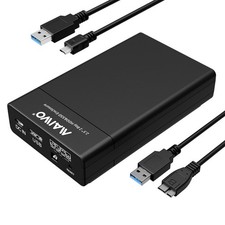 MAIWO Dual Bay Hard Drive Enclosure for 2.5 Inch SATA SSD/HDD with RAID... picture