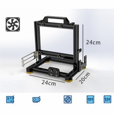 Open Frame ITX PC Case Steel Aluminum Computer Mini Cooling Case SFX Black White picture