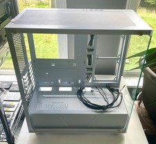 Musetex K2 White ATX Mid Tower PC Case 270 Full View Dual Tempered Glass picture