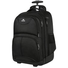Durable 17-Inch Water Resistant Wheeled Laptop Backpack with Organizer Pockets picture
