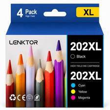 202XL 4PK Y/M/C/BK Ink Cartridge for Expression Home XP-5100 WorkForce WF-2860 picture