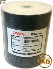 600-Pak CMC PRO (TY Technology) =WHITE THERMAL HUB= EVEREST 16X 4.7GB DVD-R's picture