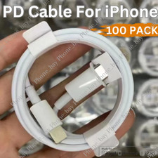 100x PD USB Type C USB C Fast Charger Cable For iPhone 14 13 12 11 XR XS Max 8 picture
