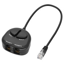 XMSJSIY RJ9 Telephone Training Adapter Headset Splitter- (2 Mute) 1 inch picture