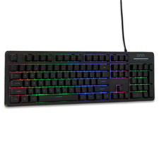 onn Gaming Mechanical Keyboard with Blue Switches, Adjustable 16.8M LED Lighting picture