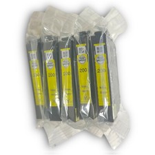 5 Epson 200 Yellow Lot Of sealed OEM Ink Cartridges Five Yellow New picture