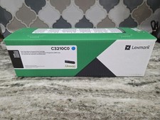 Sealed New Genuine Lexmark C3210C0 Toner Ink Cartridge Cyan Blue Unison Read picture