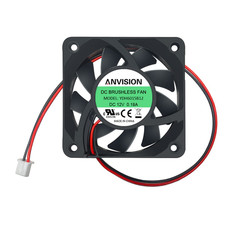 ANVISION 60Mm X 15Mm DC 12V Brushless Cooling Fan, Dual Ball Bearing picture
