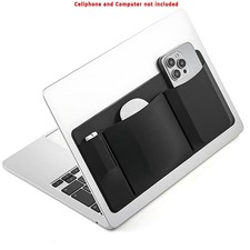 Durable Compact Long-Lasting Secure Functional Stick-On 3-Pocket Organizer Pouch picture
