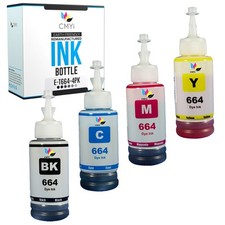 Compatible CMYi Ink Bottles for Epson 664 Black Color Fits Expression ET ET2500 picture