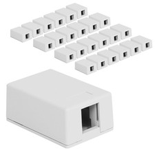 ICC 1Port Surface Mount Box, White, Works with Wide and Slim Profile Keystone... picture