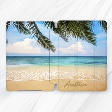 Custom Name Palm Tree Beach Case For iPad 10.2 Pro 13 11 10.9 Mini 7 Air 13 11 5 picture