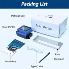 12.7mm Mini Handheld Inkjet Printer 600DPI Date Batch QR picture