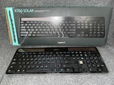 Logitech K750 Solar Wireless Keyboard In Box Good OEM picture