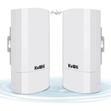 2-Pack 300Mbps Wireless Bridge Outdoor CPE WiFi Kit Point to Point | 2.4GHz P2P picture