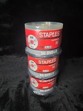 Staples DVD+R 3 50‑Packs– 4.7GB / 2hr / 1–8X – Brand New Sealed Blank Discs picture