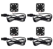 4 Pack USB Brushless Cooling Fan 40mm High Performance DC 4PCS, 5V USB(4010)  picture