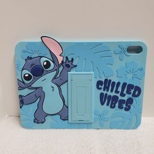 Komar Kids Disney Stitch Silicone iPad 10.2 Case Stand Kickstand Gen 7/8/9 Blue picture