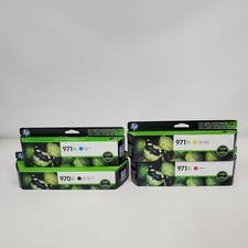 Expired 2018 Genuine HP 970XL Black 971XL Cyan Magenta Yellow Ink Cartridge Set picture