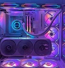 PROFESSIONAL ALL WHITE CUSTOM GAMING/STREAMING PC picture
