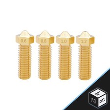 2pcs Volcano Nozzle 1.75mm metal brass 0.4mm-1.2mm M6 Hotend For 3D Printer picture