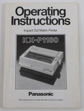 Panasonic KX-P1180 Impact Dot Matrix Printer User Manual Operating Instructions picture