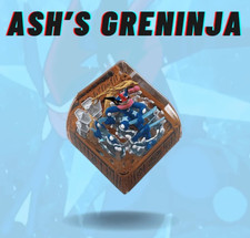 Handmade Pokemon Artisan Keycap: Ash's Greninja | Resin Custom Cap for Gaming picture