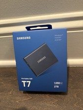 NEW SAMSUNG T7 2TB PORTABLE SSD 1050MB/s FOR WINDOWS MAC ANDROID MU-PC2T0T/AM picture