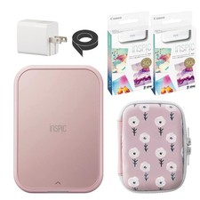 Canon iNSPiC PV-223 Smartphone Photo Printer Pink Set with 100 Sheets Paper picture