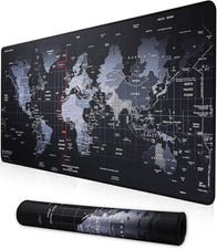 XXL Professional Large Mouse Pad & Computer Game Mouse Mat (35.4x15.7x0.1IN, Map picture