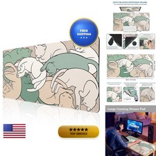 CutebriCase Mousepad-No1 Cute Sleeping Cat XXL Large Anti-Slip Waterproof Desk picture