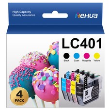 4 Pack LC401 Ink Cartridges Brother MFC-J1010DW MFC-J1012DW MFC-J1170DW Printers picture