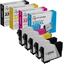LD 5pk for Epson 220 XL T220XL Ink Cartridges Expression XP-320 XP-420 XP-424 picture