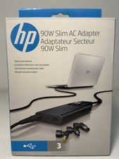 Genuine HP G6H45AA 90W Slim AC Adapter with USB Port Open Box Untested picture