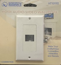 HT10192 Single HDMI Pass Through Wall Plate Brand New picture