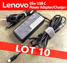 LOT 10 Lenovo 65W USB Type-C Laptop Charger Power Adapter ADLX65YLC3A picture