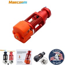 3D Printer Plated Copper Hotend J-Head 1.75/0.4mm Nozzle - Red - Red Aluminum picture