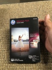 brand new HP Premium Plus Photo Paper 4 x 6 Glossy 100 Sheets Instant Dry--P-9 picture