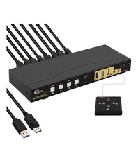 CKLau 4Kx2K@60Hz 4 Port USB 3.0 HDMI KVM Switch, CKLau-64Hua-3N picture