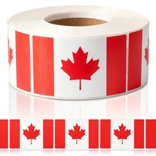 Reusable Canada Flag Stickers Red Maple Leaf Decal for Scrapbooking Plannerdiy picture