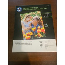 HP Everyday Photo Paper Unisex 8.5x11 White Semi-Gloss 50 Sheets Q8723A picture
