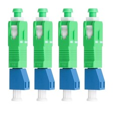 4 PCS SC/APC Male to LC/UPC Female Single Mode Hybrid Optical Fiber Adapter picture